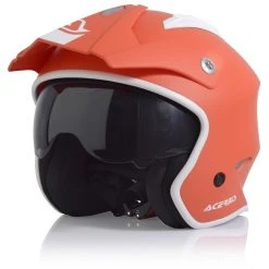 Acerbis ARIA Demi-Jet Motorradhelm Mattrot