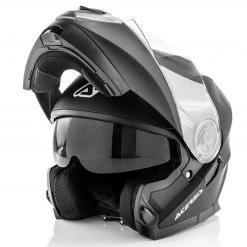 Acerbis Double Visor Modular Motorradhelm Schwarz Serel