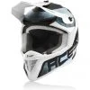 Acerbis LINEAR Cross Enduro Motorradhelm Weiß Blau Undurchsichtig