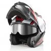 Acerbis Modular Motorradhelm Doppelvisier Serel Multi Schwarz Rot Rot Grau