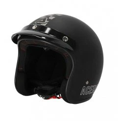Acerbis Skodela Custom Jet Motorradhelm Schwarz Grau