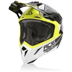 Acerbis STEEL Carbon Black Yellow Motorrad Cross Helm