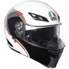 AGV Helm Moto Modular Compact ST Vermont Weiß Schwarz Rot