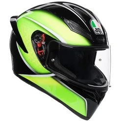 AGV K-1 Multi QUALIFY Motorradhelm Black Lime