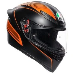 AGV K-1 Multi WARMUP Motorradhelm Schwarz Orange