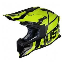 Casco Moto Cross Enduro Fiber Just1 J12 Einheit Fluorescent Yellow