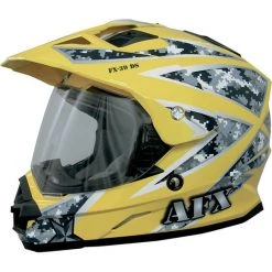 Casco Moto Integral Doppelsport Afx FX-39DS Färben Gelb Städtische Camo