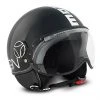 Casco Moto Momo Design Jet Figther Klassisches Weiß Anthrazit Lucidio