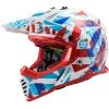 Cross Enduro Helm Für Kinder Moto Ls2 FAST MINI EVO Crusher Rot Weiß
