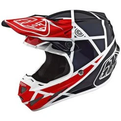 Cross Enduro Moto-Helm Aus Troy Lee Designs SE4 Composite METRIC Red Navy