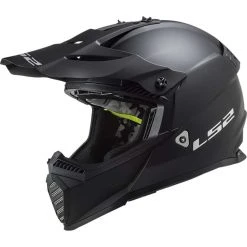 Cross Enduro Moto Ls2 Helm MX437 FAST EVO Solid Matt Schwarz