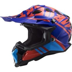 Cross Enduro Motorradhelm Offroad Ls2 MX700 Subverter Evo GAMMAX Rot Blau