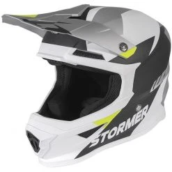 Cross Enduro Stormer Force Squad Grauer Schwarzer Motorradhelm