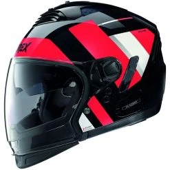 CrossOver Motorradhelm Zugelassen P / J Grex G4.2 PRO SWING N-Com 040 Schwarz Rot