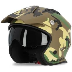 Demi-Jet Acerbis ARIA Tarnarmee-Motorradhelm