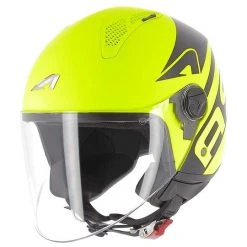 Demi-Jet Astone Motorradhelm MINIJET LINK Fluo Yellow