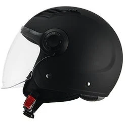 Demi-Jet Moto BHR 804 TOP Helm Mattschwarz