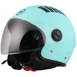 Demi-Jet Moto Helm BHR 810 Air Opaque Celeste