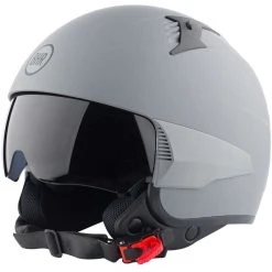 Demi-Jet Motorradhelm BHR 815 Comby Mattgrau Anpassbar