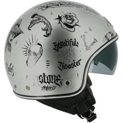 Demi Jet Motorradhelm Custom Astone MINIJET 66 Flash Tattoo Silber -Motorradhelm Verkäufe 2024 demi jet motorradhelm custom astone minijet 66 flash tattoo silber 92684