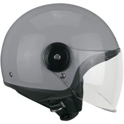 Demi-Jet Ska-P 1WH WOLLI MONO Motorradhelm Langes Graues Visier