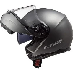 Doppelmasken Modular Motorrad-Sturzhelm LS2 FF325 Strobe Titanium