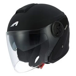 Doppelmasken-Motorrad-Sturzhelm Jet Astone 10 DJ Matt Black