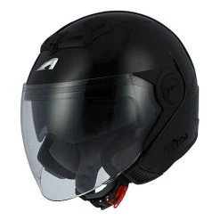 Doppelmasken-Motorrad-Sturzhelm Jet Astone DJ 8 Gloss Black