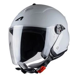 Doppelmasken-Motorrad-Sturzhelm Jet Astone MiniJet S Hellgrau