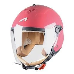 Doppelmasken-Motorrad-Sturzhelm Jet Astone MiniJet S Kirsche
