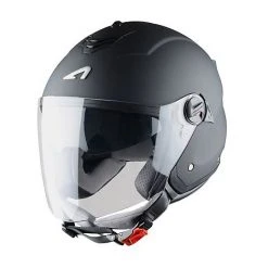 Doppelmasken-Motorrad-Sturzhelm Jet Astone MiniJet S Matt Black