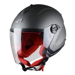 Doppelmasken-Motorrad-Sturzhelm Jet Astone MiniJet S Titanium