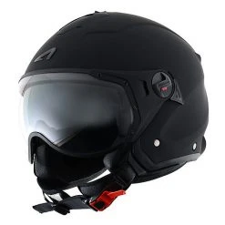 Doppelmasken-Motorrad-Sturzhelm Jet Astone Minijet Sport Matt Black