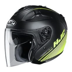 Doppelvisier Faserhelm HJC FG-JET PATON MC4hSF Matt Schwarz Gelb Fluo