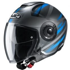 Doppelvisier Motorradhelm HJC I40 REMI MC2SF Mattblau