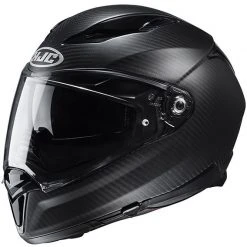 Full Face Motorradhelm Aus Carbon HJC F70 Carbon Semi Flat Matt Schwarz