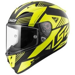 Helm Moto Integral Carbon-LS2 FF323 R Pfeil Alter Matt Schwarz Neon Gelb Hv