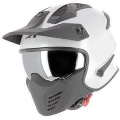 Helm Moto Jet Astone ELEKTRON Glänzend Weiß Abnehmbarer Menotoniera
