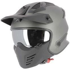 Helm Moto Jet Astone ELEKTRON Gunmetal Blickdichte Abnehmbare Menotoniera