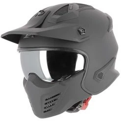 Helm Moto Jet Astone ELEKTRON Schwarz Undurchsichtig Abnehmbare Menotoniera