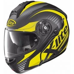 Helm Moto Modular Fiber X-Lite X-1004 Nordhelle N-Com 011 Schwarz Gelb