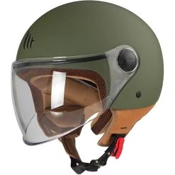MT Helmets Helm MT Helme STREET A6 Solid Grün Undurchsichtig Helm