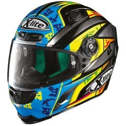 Integral Motorrad Helm In X-Lite-Faser X-803 Replica 025 L. Camier Zerkratzt Verchromt