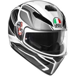 Integral Motorradhelm AGV K-3 SV Proton-Schwarz-Silber