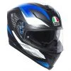 Integral Motorradhelm AGV K-5 S Schwarz Weiß Blue Marble Matt