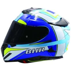 Integral Motorradhelm Bhr 813 Doppelvisier Multi Blau Weiß
