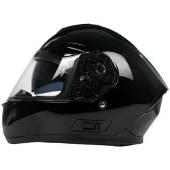 Integral Motorradhelm BHR 814 Doppelvisier Monochrom Glossy Black