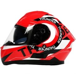 Integral Motorradhelm BHR 814 Doppelvisier Multi Thunder Rot
