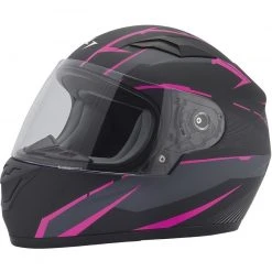Integraler Motorradhelm Stormer Child Rule Kid Schwarz Pink