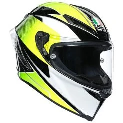 Integralhelm AGV CORSA R Multi SUPERSPORT Schwarz Weiß Lime